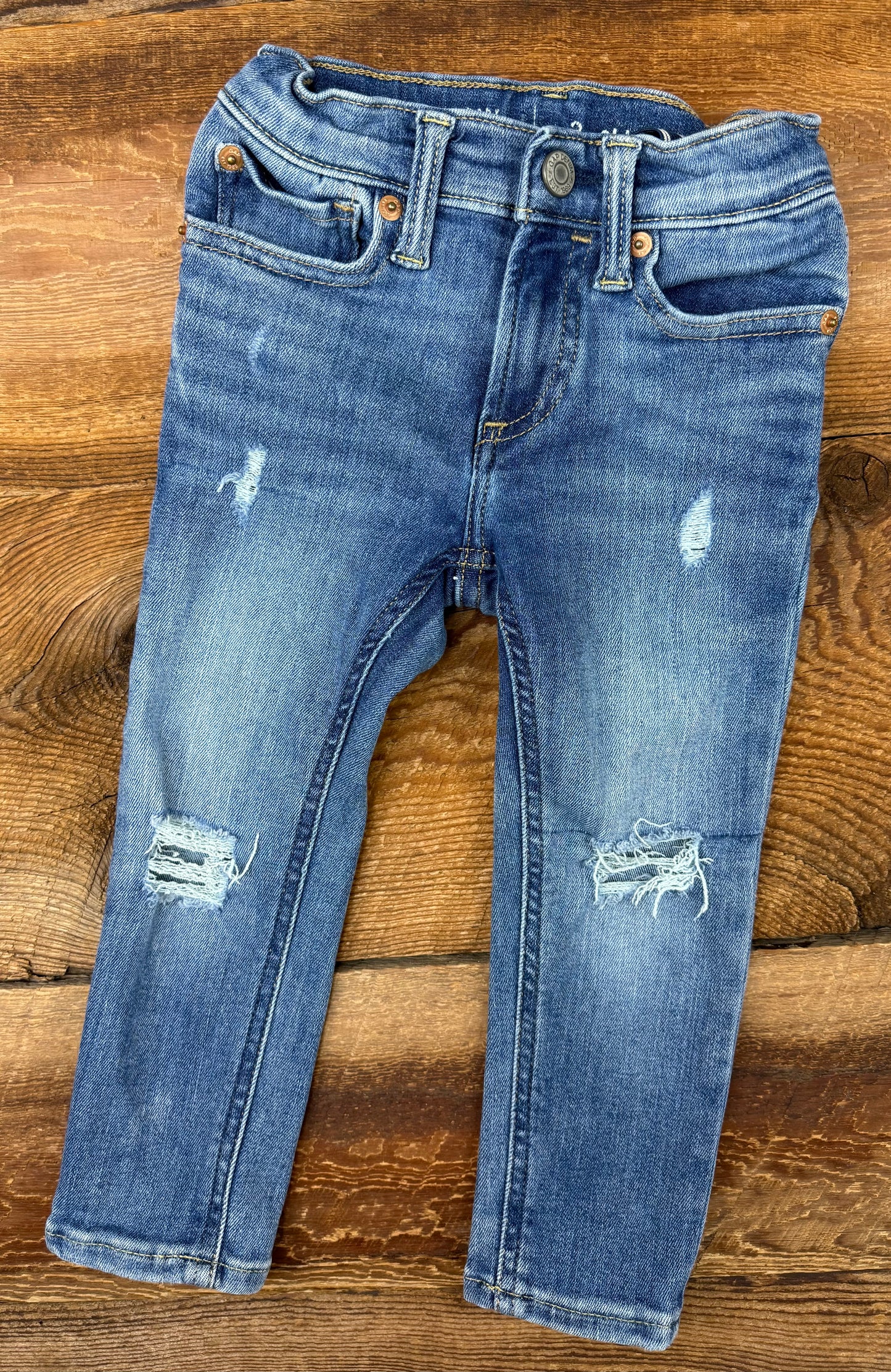 Gap 3T Skinny Distressed Jean