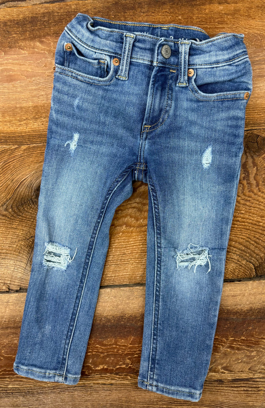 Gap 3T Skinny Distressed Jean