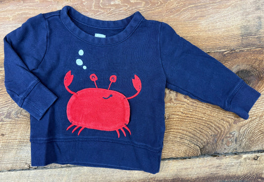 Gap 12-18M Crab Crewneck
