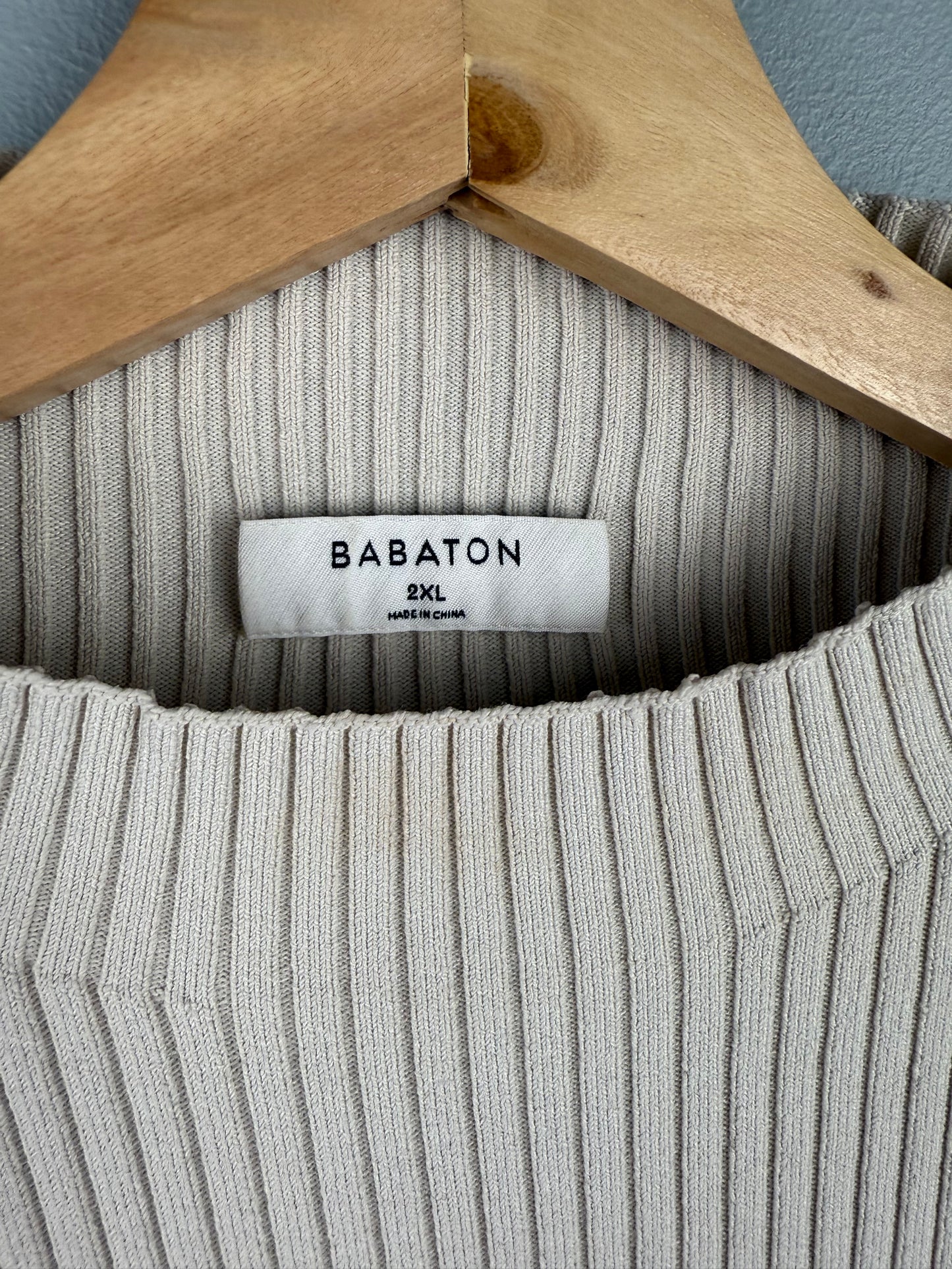 Babaton Women’s 2XL Ribbed Open Back Sweater