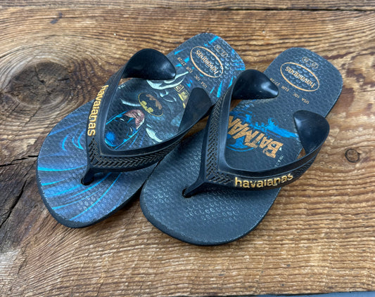 Havaianas 10C Batman Flip Flop Sandal
