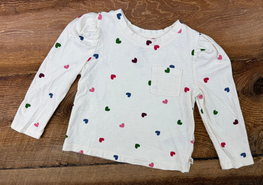 Gap 2T Heart Pocket Shirt