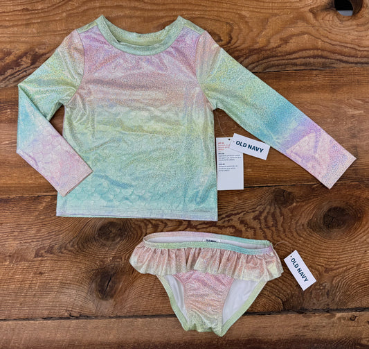 Old Navy 2T Tie-Dye Mermaid Swimsuit