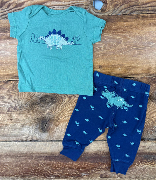 Child of Mine 3-6M Dino Outfit