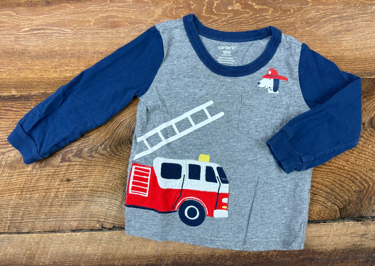 Carter's 18M Firetruck Shirt