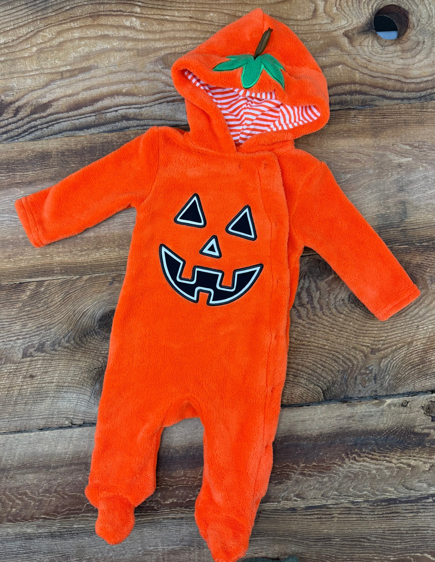 George 6-9M Fleece Pumpkin Costume