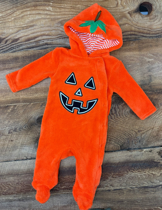 George 6-9M Fleece Pumpkin Costume