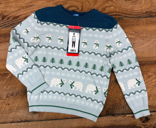 Andy & Evan 6Y Snowman Knit Crewneck