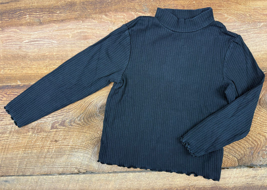 H&M 3/4T Ribbed Mock Neck Shirt