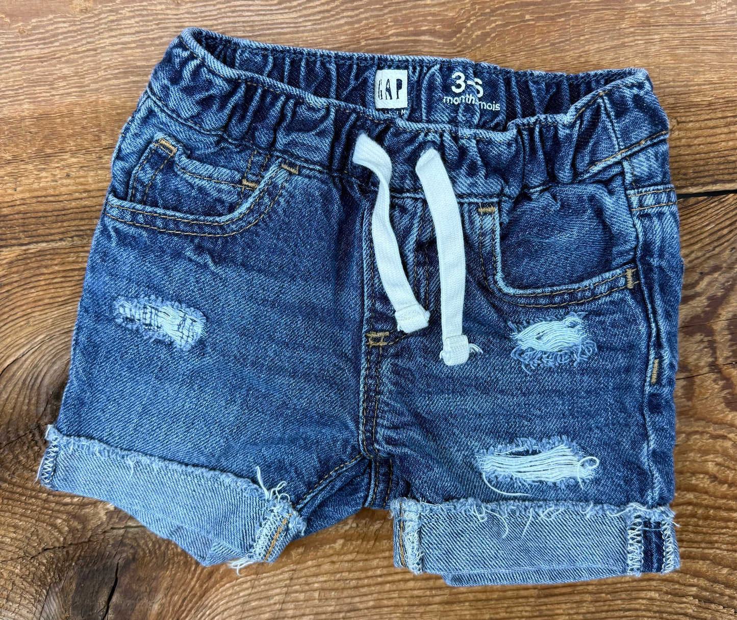 Gap 3-6M Distressed Jean Short