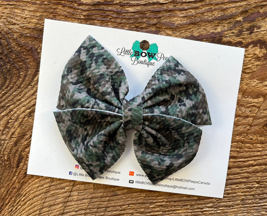 Camo Pinwheel Hair Clip