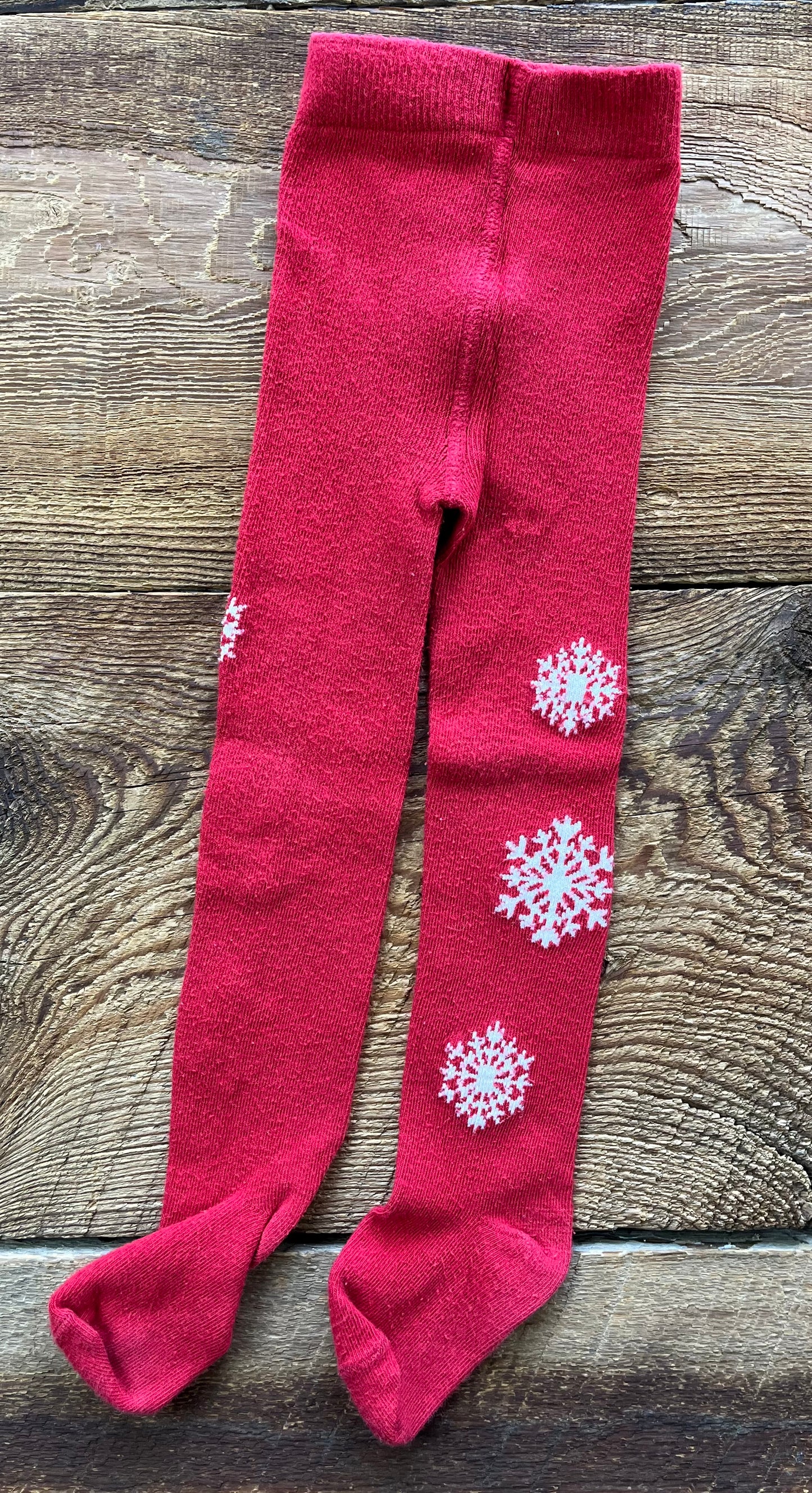 Gymboree 6-12M Snowflake Tights