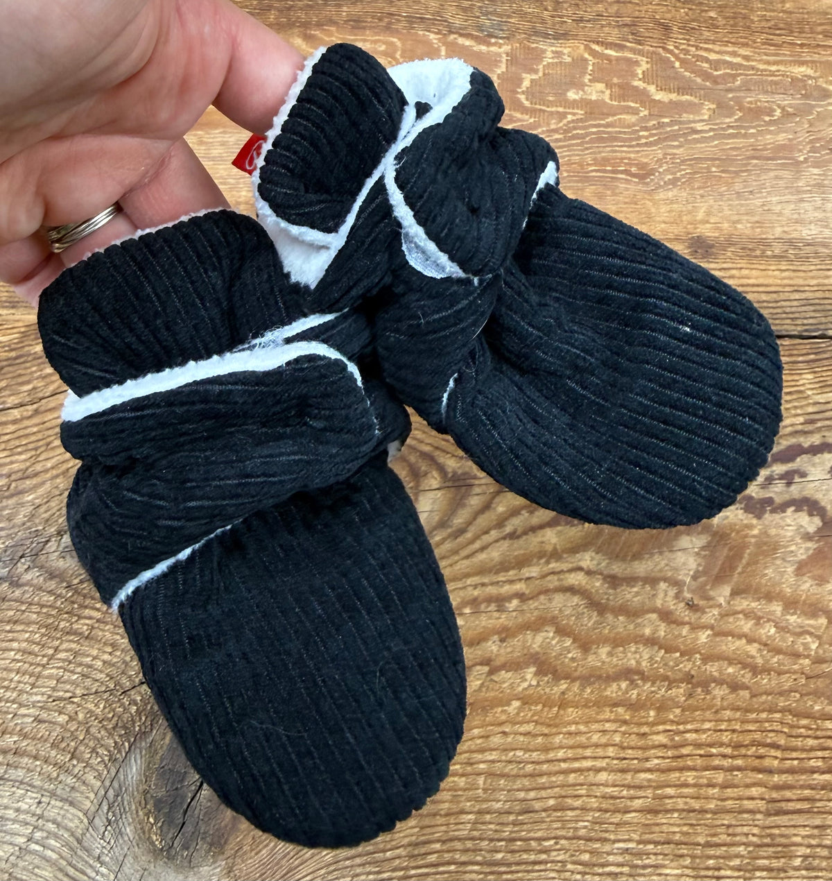 My Baby Infant Ribbed Slipper