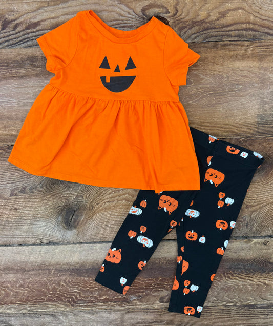 Cat & Jack 18M Pumpkin Outfit