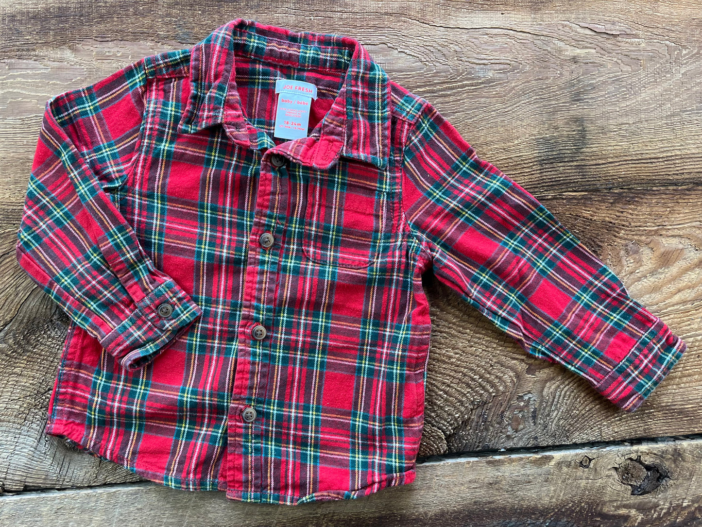 Joe Fresh 18-24M Flannel Shirt