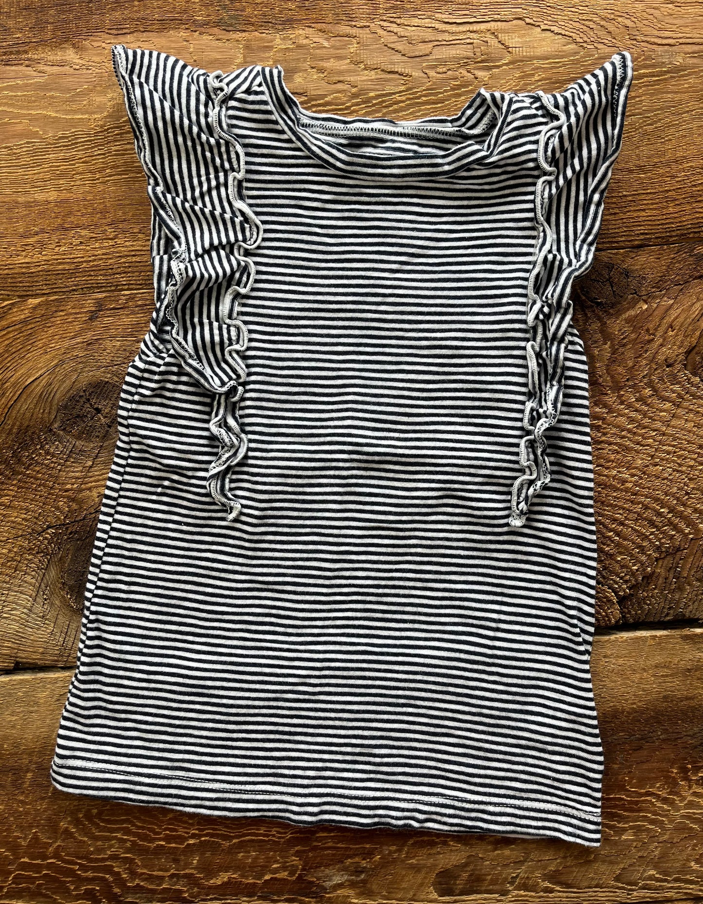 Old Navy 5T Striped Ruffle Tee