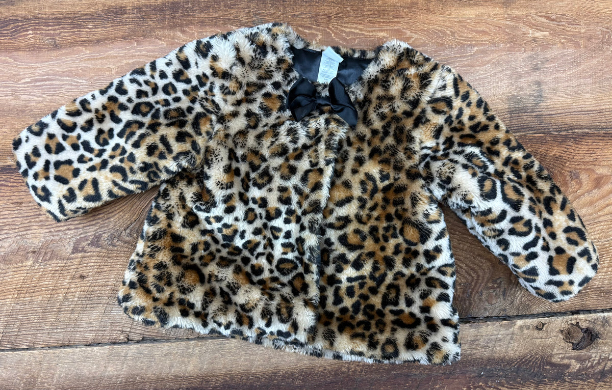 Little Me 12M Fleece Leopard Jacket