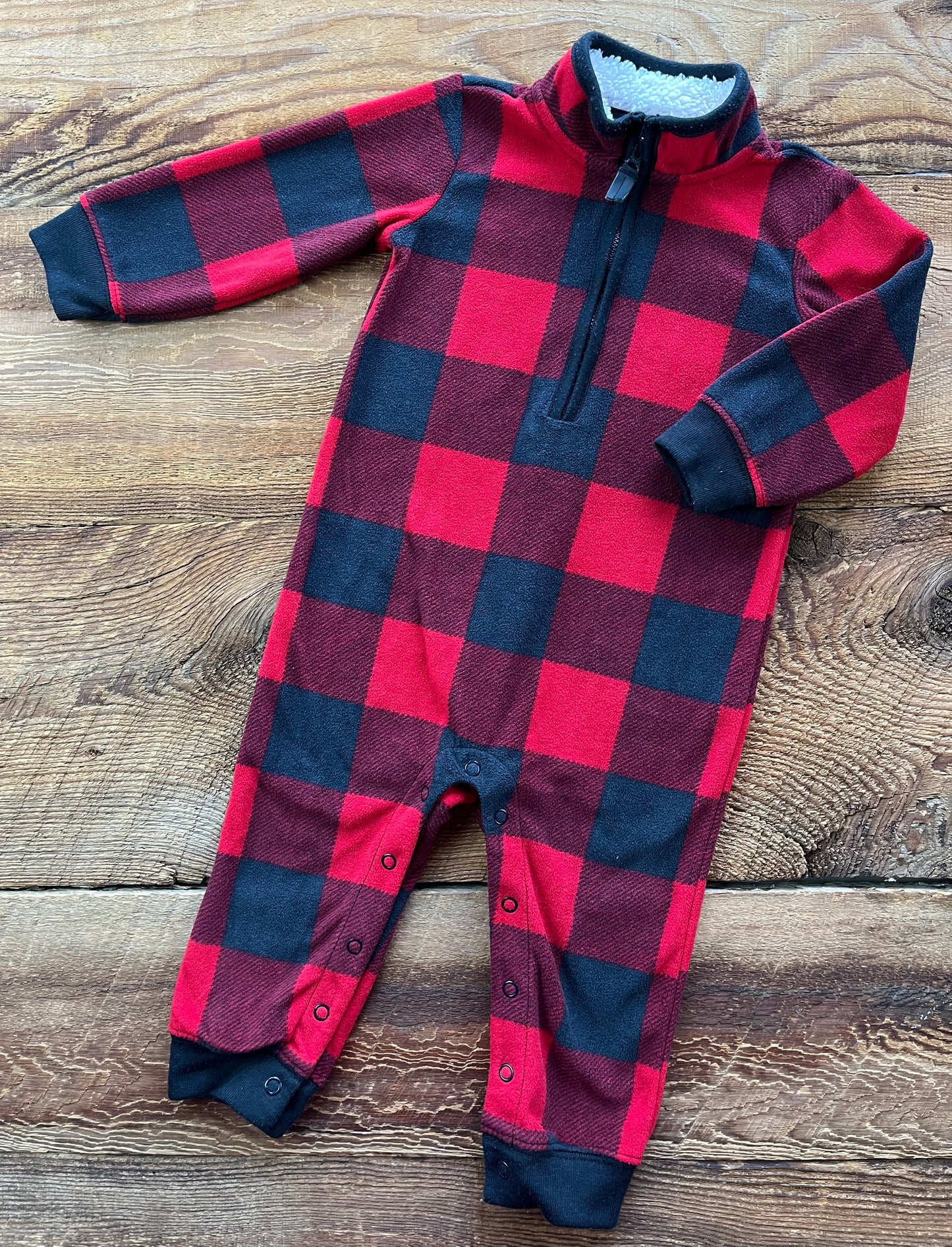 Carter’s 12M Fleece Plaid Sleeper