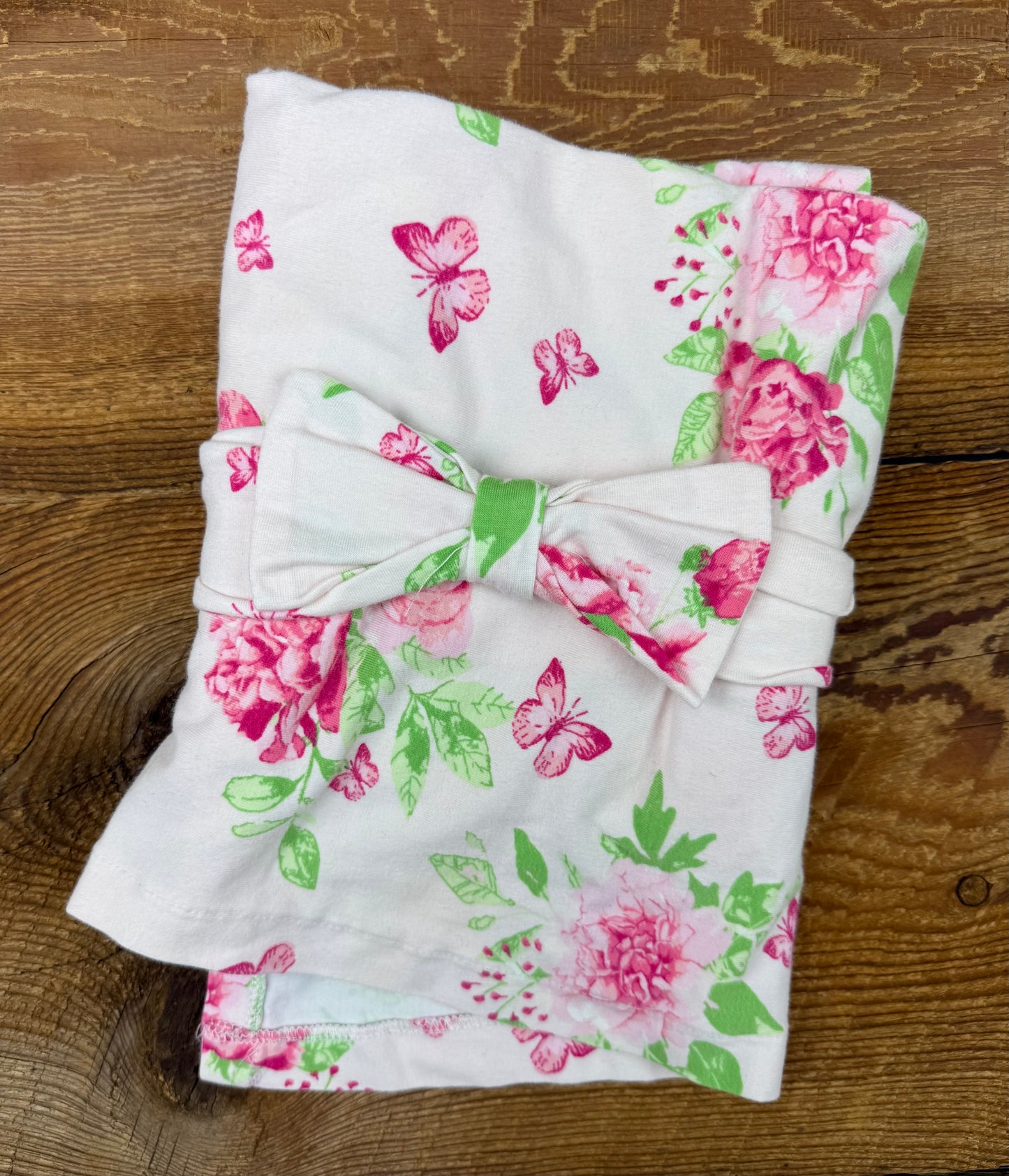 Catherine Malandrino Swaddle Blanket & Headband Set