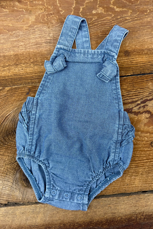 Carter's NB Ruffle Jean Romper
