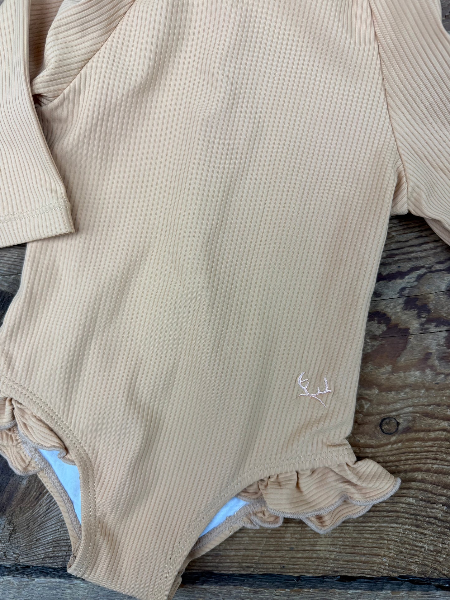 Little Buck 6-12M Ribbed Swimsuit