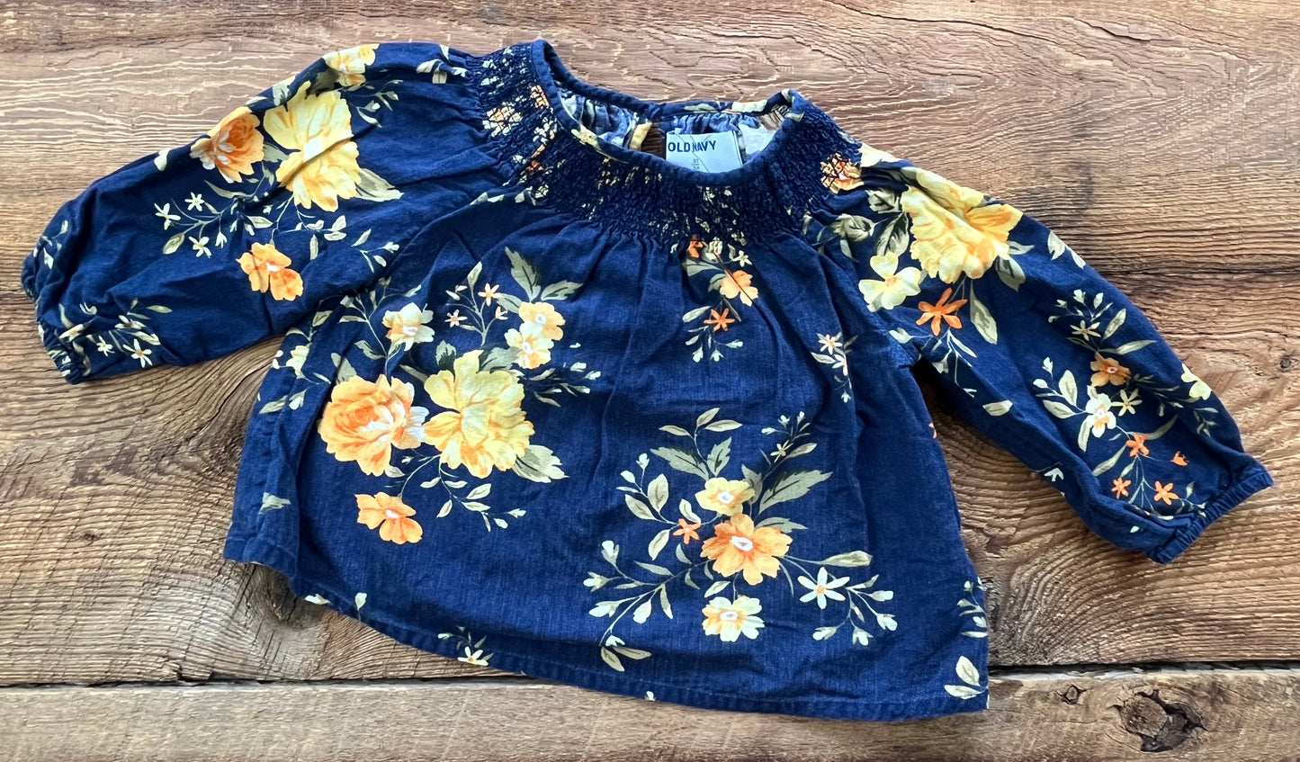 Old Navy 3T Floral Shirt