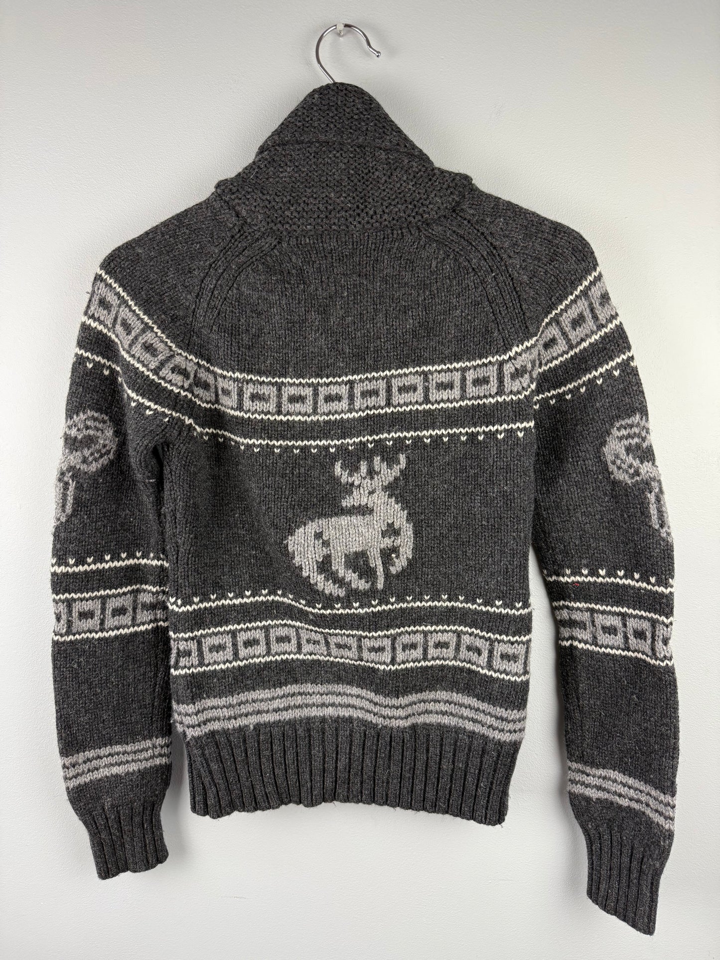 TNA Women’s Medium Reindeer Lambswool Cardigan