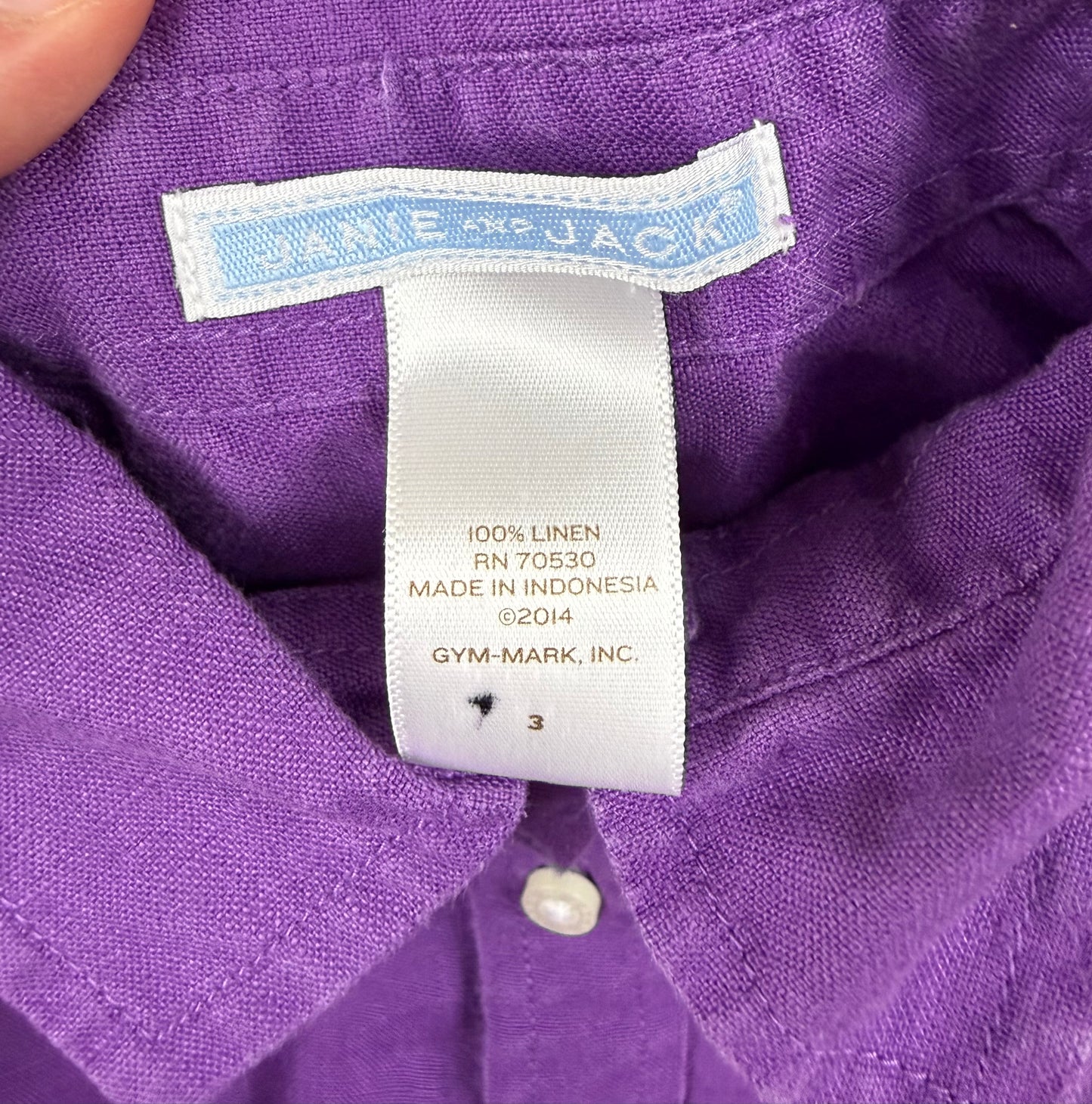 Janie & Jack 3T Linen Shirt