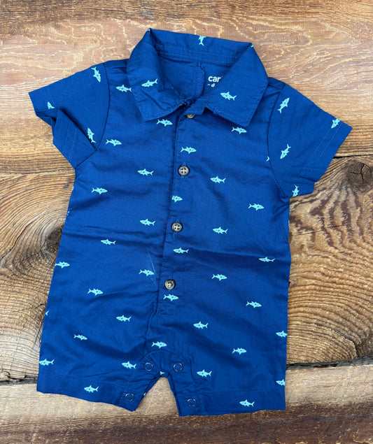 Carter's NB Shark Romper