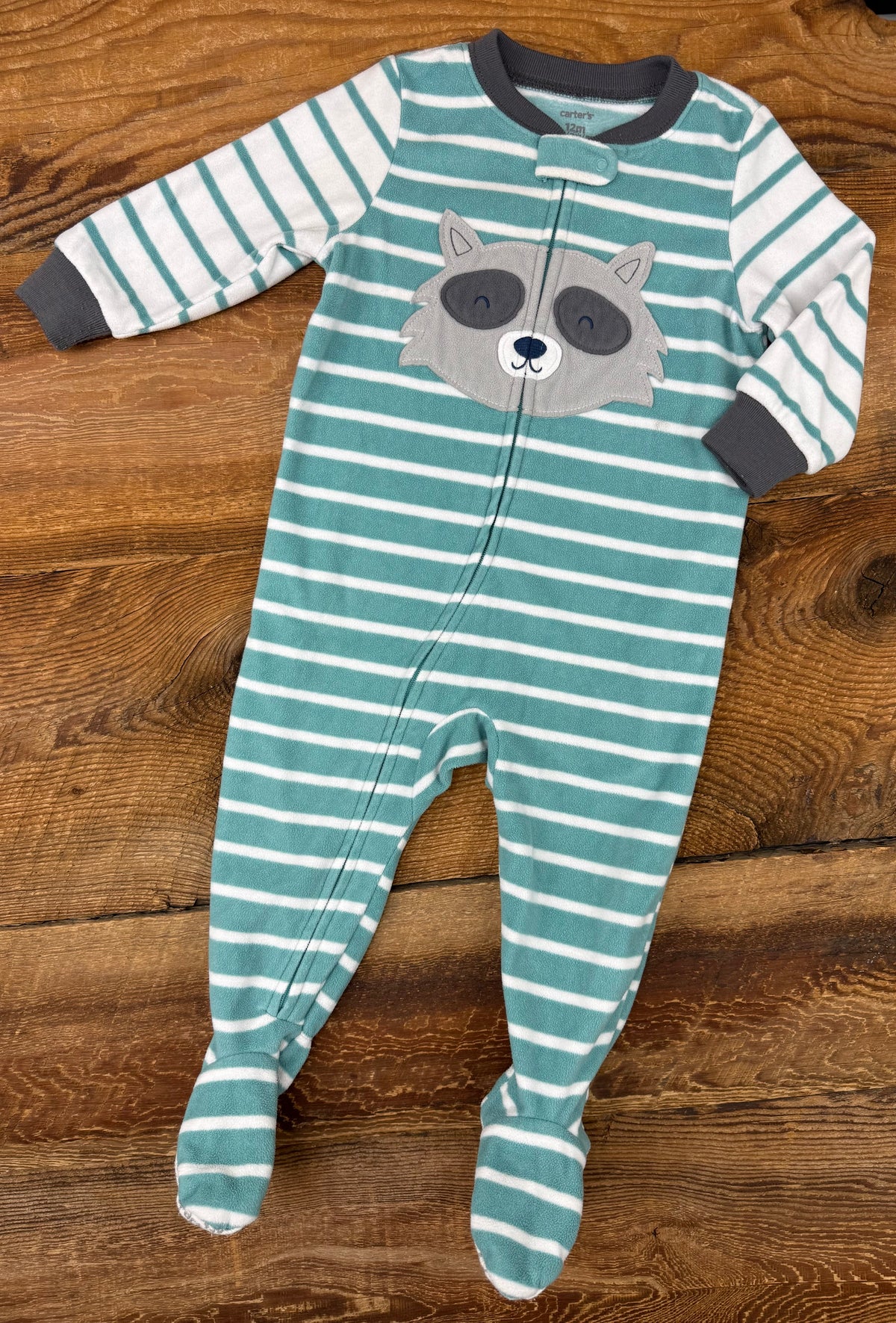 Carter's 12M Fleece Raccoon Sleeper