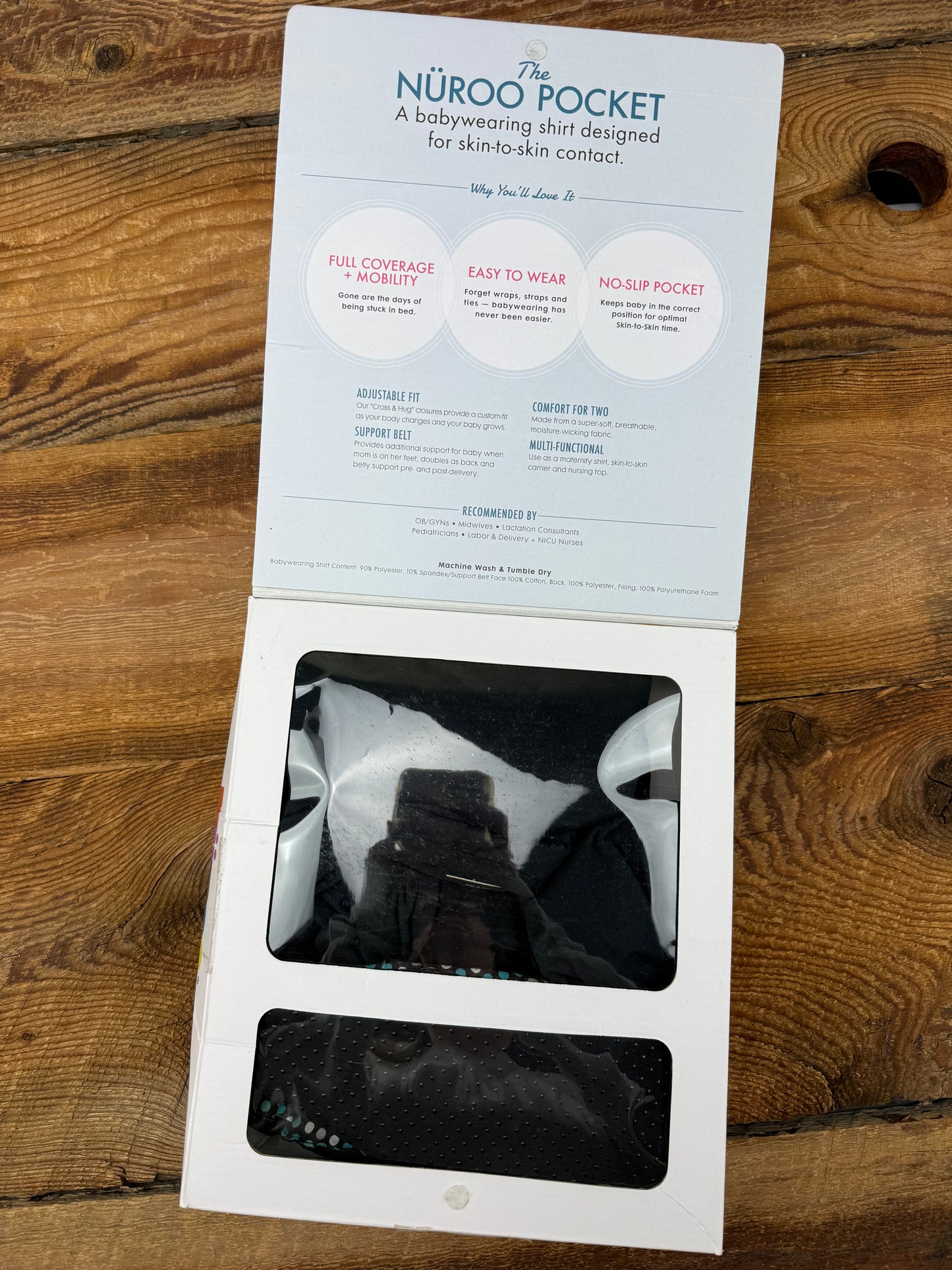 Nuroo Pocket Medium/Large Babywearing Shirt