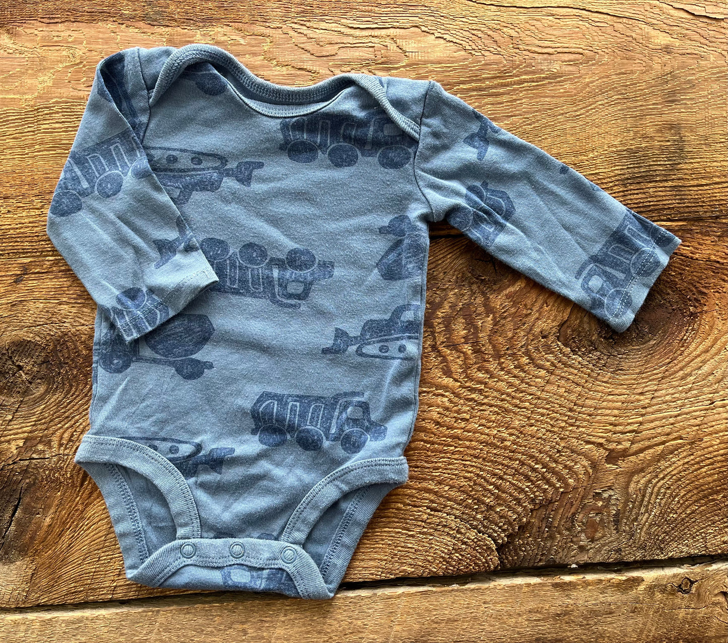 Child of Mine 0-3M Truck Onesie