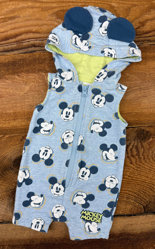 Disney 0-3M Mickey Romper