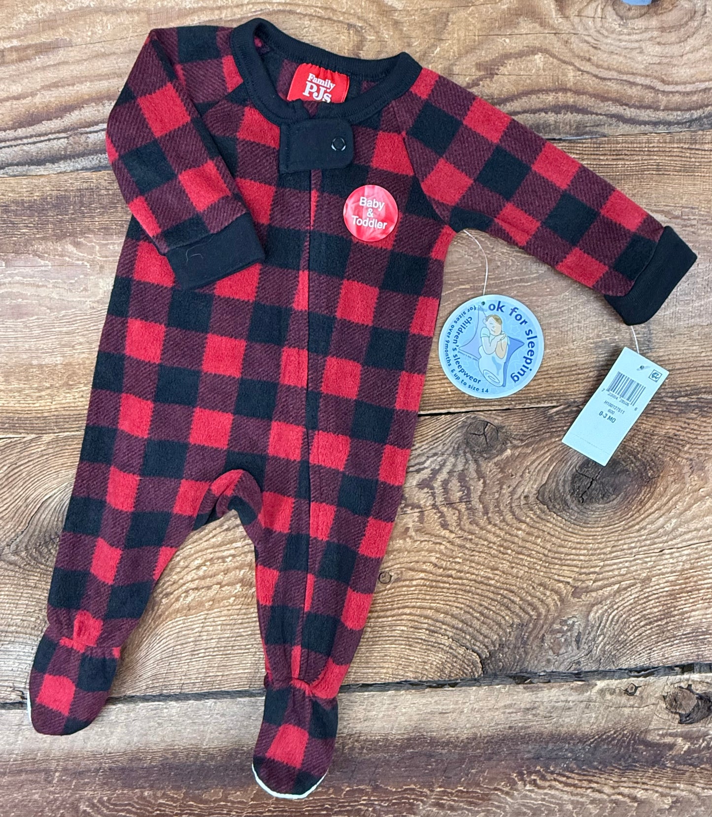 TCP 0-3M Fleece Plaid Sleeper