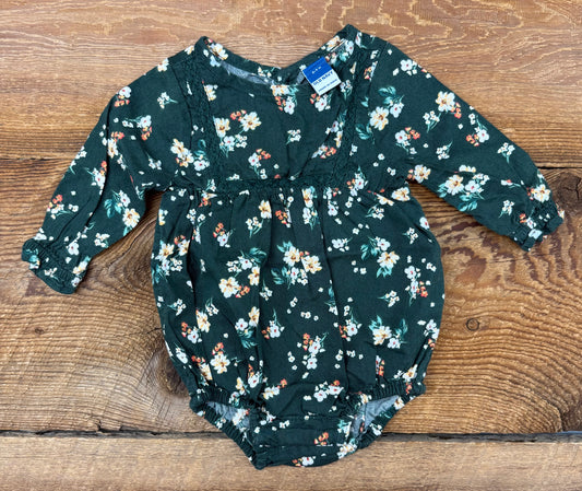 Old Navy 0-3M Floral Onesie