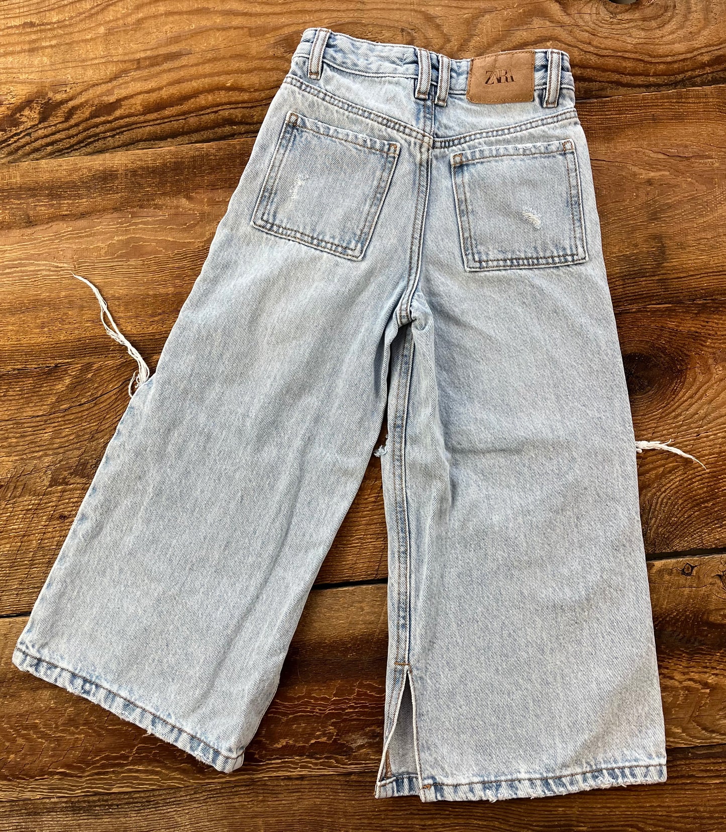 Zara 6Y Distressed Baggy Jean