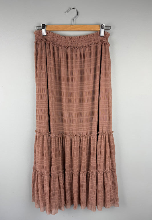 Max Studio Women’s Medium Ruffle Maxi Skirt