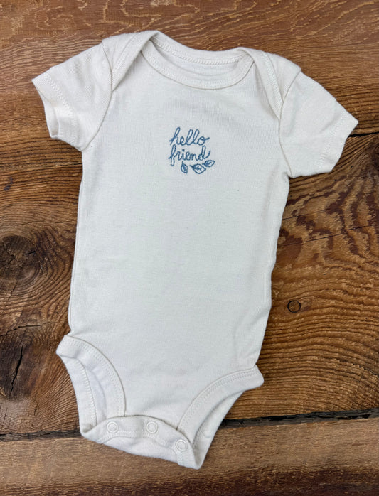 Carter’s NB Hello Friend Onesie
