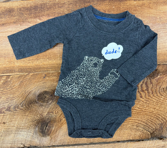 Oshkosh 0-3M Dude Onesie