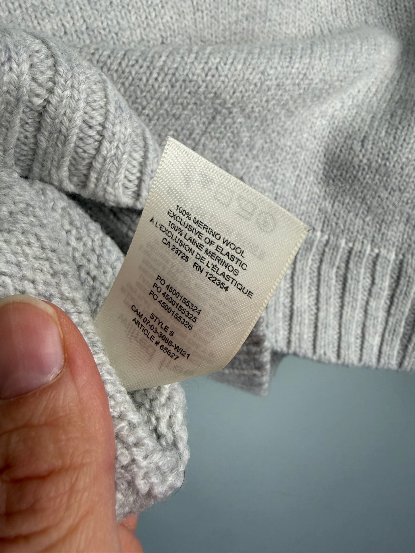 Wilfred Free Women’s Small Wool Cropped Turtleneck Sweater