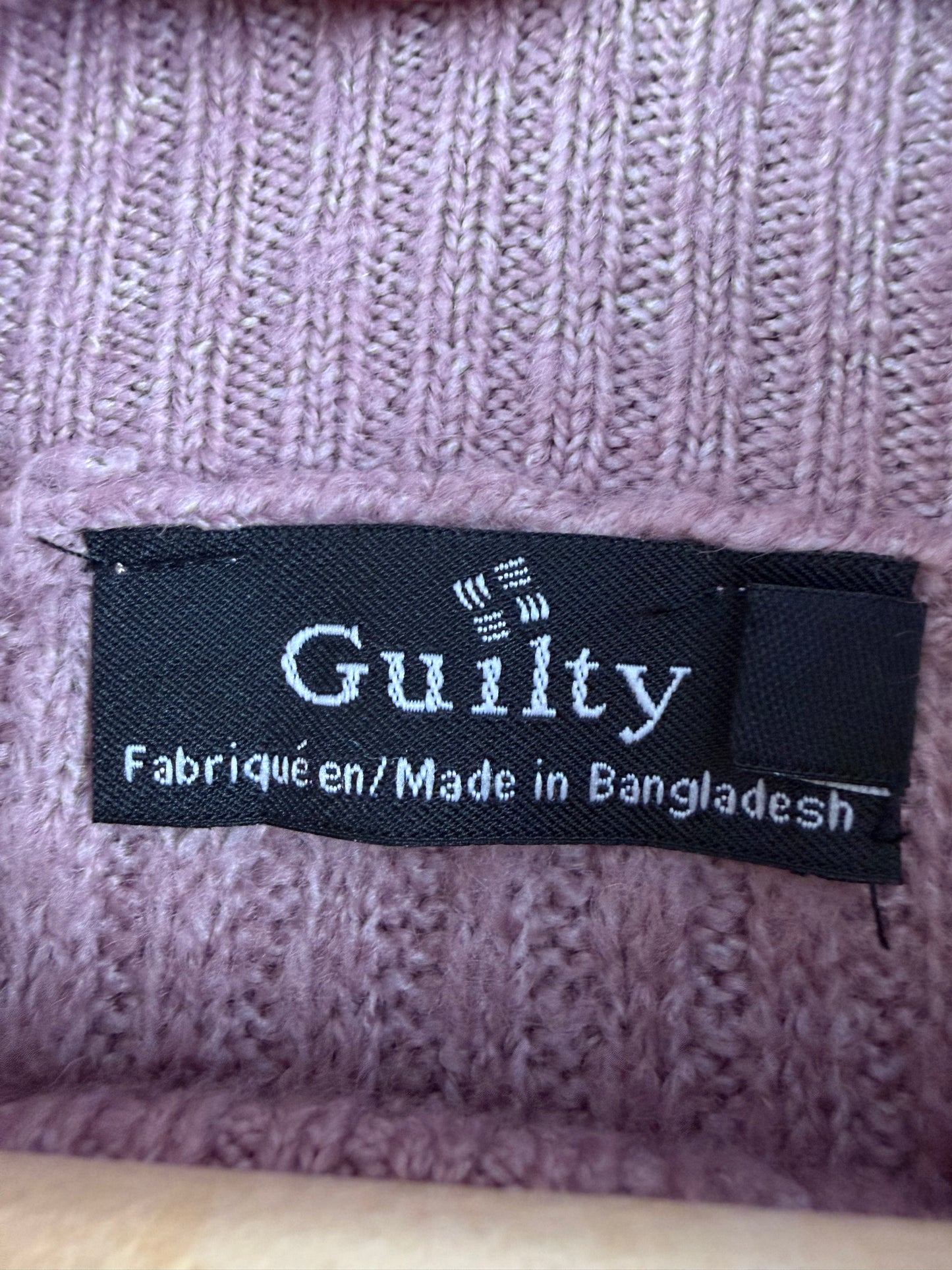 Guilty Women’s Large Knit Cowl neck Sweater