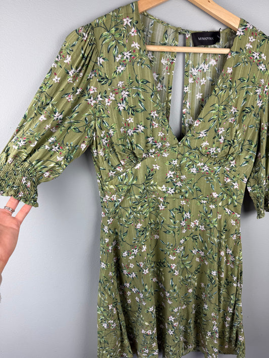 Mink Pink Women’s Small Floral Dress