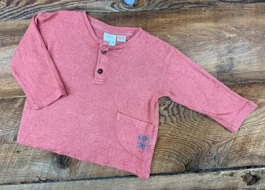 Zara 12-18M Happy Spirit Shirt