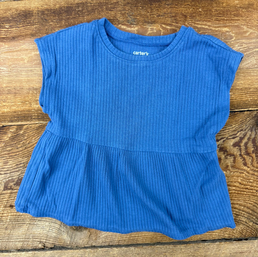 Carter's 2T Ribbed Peplum Tee