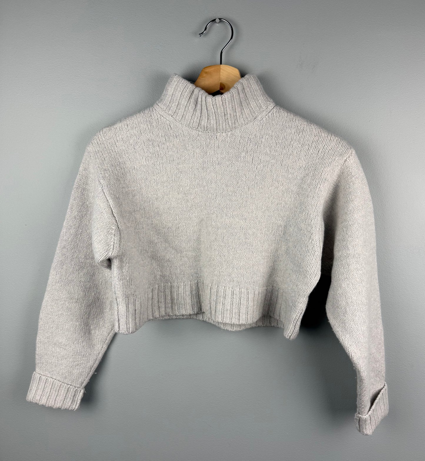 Wilfred Free Women’s Small Wool Cropped Turtleneck Sweater