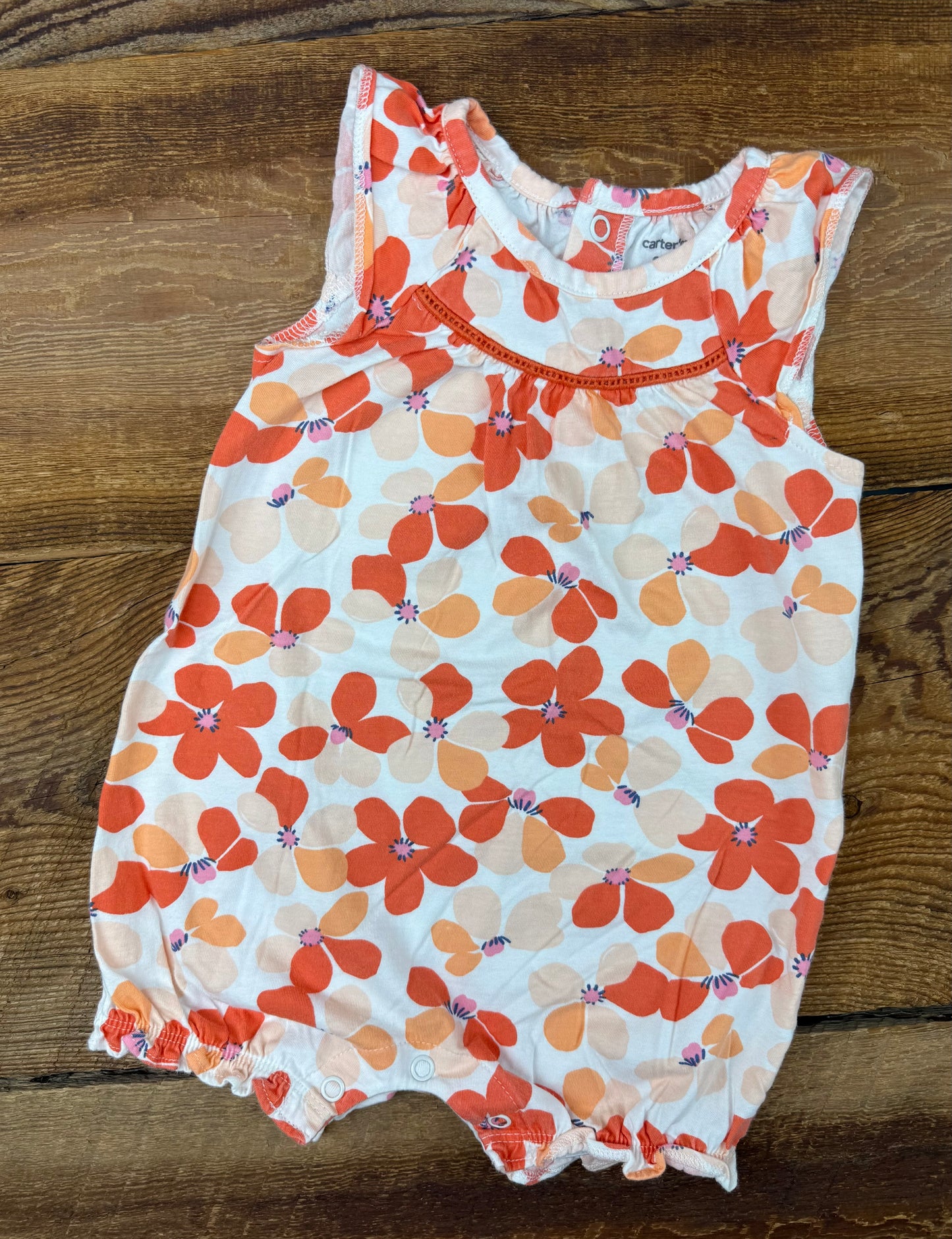 Carter's 9M Floral Romper