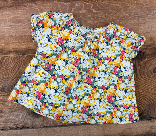 Gap 12-18M Floral Tee