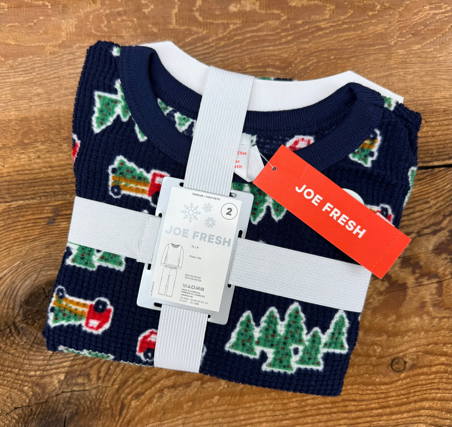 Joe Fresh 2T Fleece Holiday Pajamas