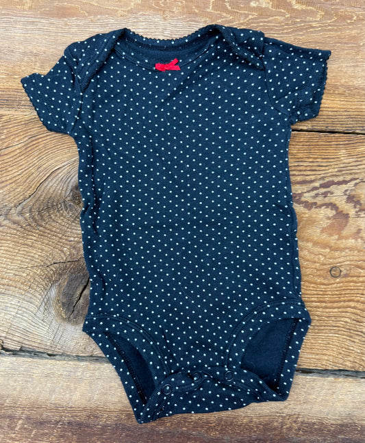 Child of Mine 0-3M Polka Dot Onesie
