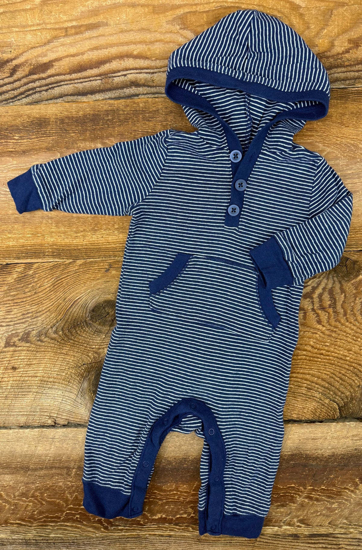 Old Navy 3-6M Striped Hooded Jumper